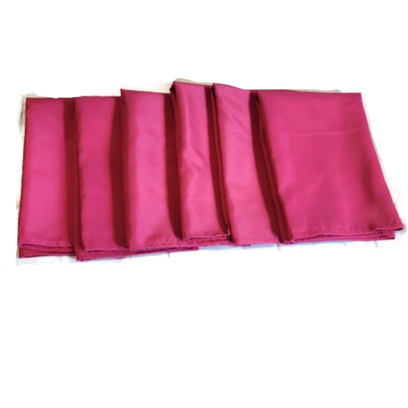 Set of 12 20” X 20" Poly Satin Napkins Wedding Baby Party Bridal Tea 12 Napkins - Picture 8 of 8